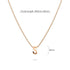 Initials Brick Alphabet Letter Necklace Rose Gold Layered Steel Jewellery